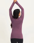 Karuna OM Yoga Langarmshirt- Mauve