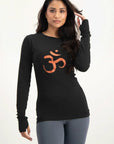 Karuna OM Yoga Longsleeve Shirt - Onyx Black