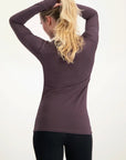 Namaste Core Yoga-Longsleeve - Berry