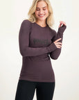 Namaste Core Yoga-Longsleeve - Berry