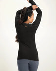 Namaste Core Yoga Longsleeve - Onyx Black