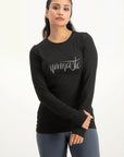 Namaste Core Yoga Longsleeve – Onyx Black