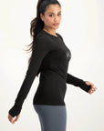Namaste Core Yoga Longsleeve - Onyx Black