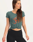 Om Core Yoga Tee - Forest