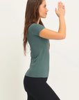 Om Core Yoga Tee - Forest