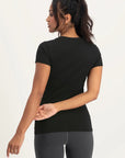 Om Core Yoga Tee - Onyx Black