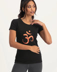 Om Core Yoga Tee - Onyx Black