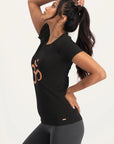 Om Core Yoga Top - Onyx black