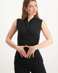 Good Karma Yoga Wickeltop- Urban Black