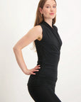 Good Karma Yoga Wickeltop- Urban Black