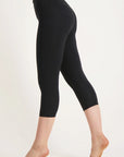 Satya Yoga Capri Leggings - Urban Black