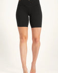 Sati Yoga Biker Shorts - Onyx Black