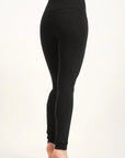 Sati High Waist Yoga Leggings - Onyx Black