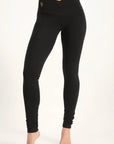 Sati High Waist Yoga Leggings - Onyx Black