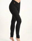 Sati High Waist Yoga Leggings - Onyx Black