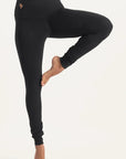 Shaktified Yoga-leggings - Onyx Black