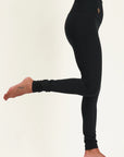 Surya Dry Fit Yoga Leggings - Onyx Black