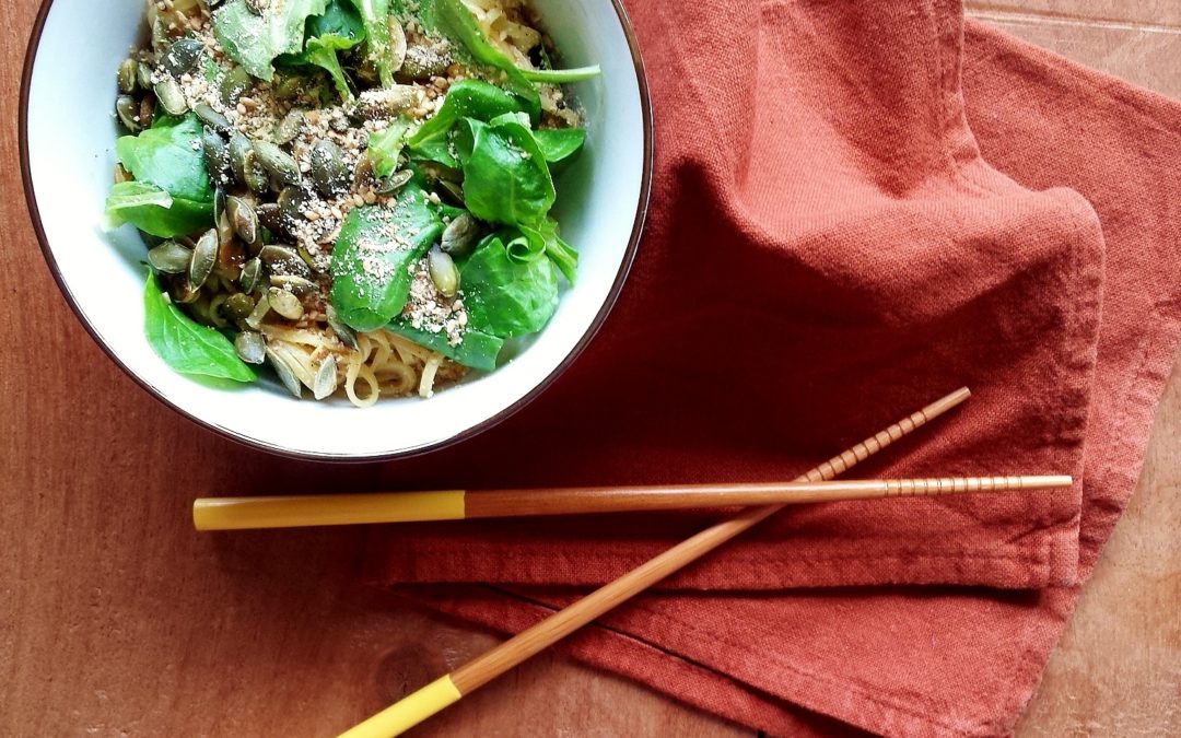 Toasted Autumn noodle salad
