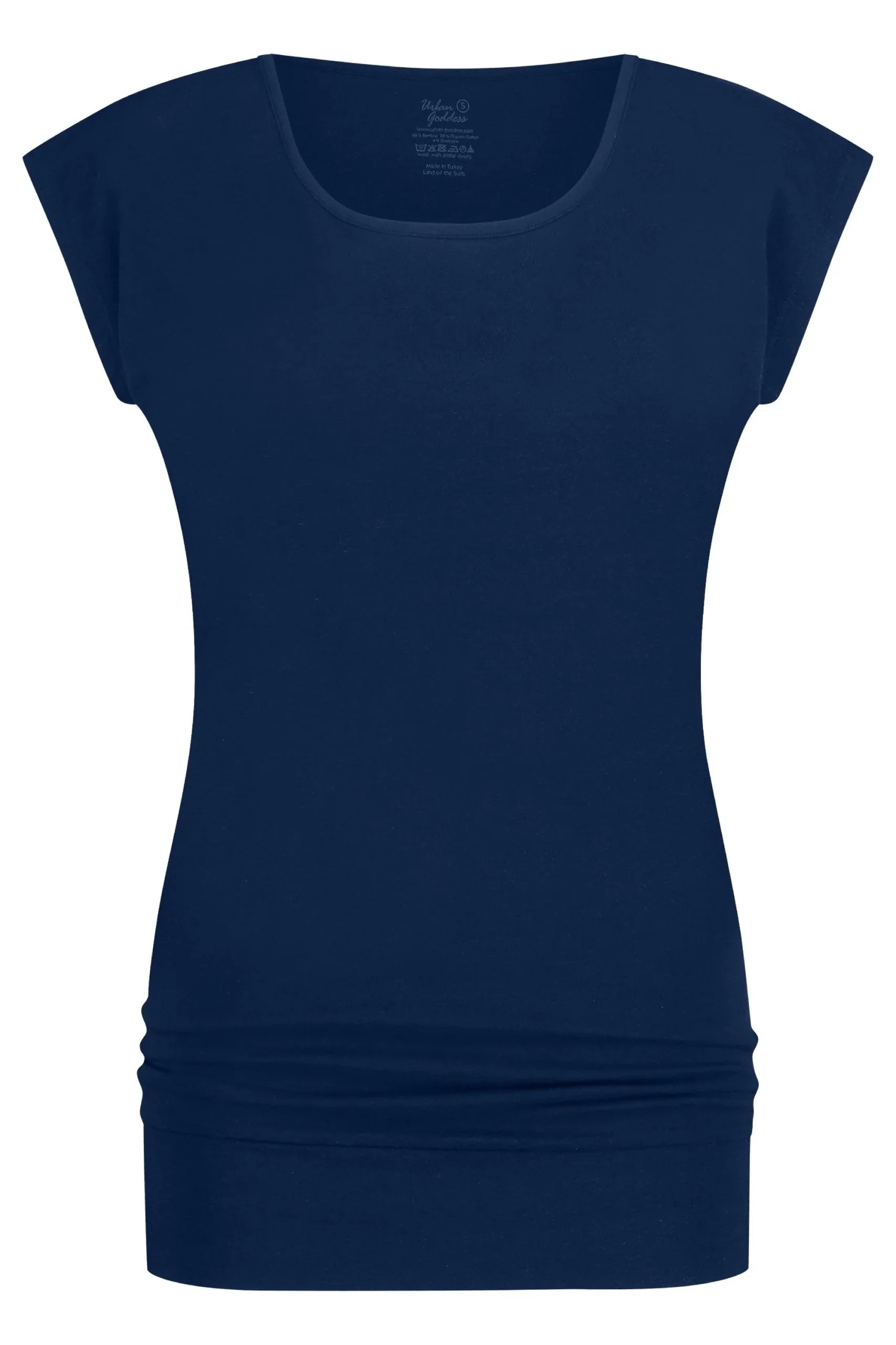 【新品】WE'RTHY SUSTAINABLE YOGA TEE Asana sustainable yoga tee | Midnight | Urban Goddess yoga
