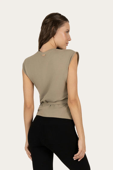 Aurora Yoga Wrap Top - Fern