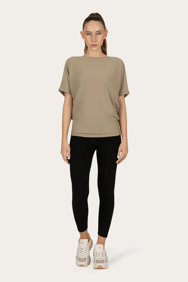 Budhi Short Sleeve Yoga Tee - Fern