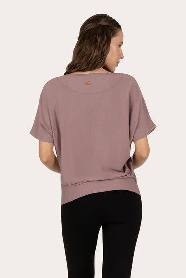 Budhi Short Sleeve Yoga Tee - Fireclay