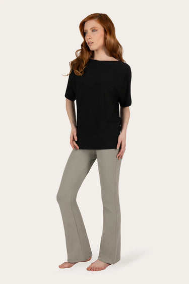 Budhi Short Sleeve Yoga Tee - Onyx Black