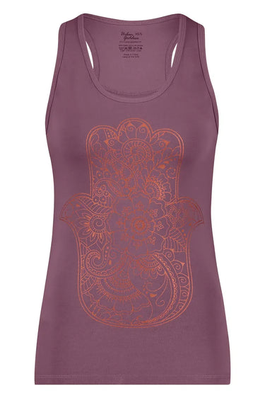 Hamsa Core Yoga Tank - Mauve