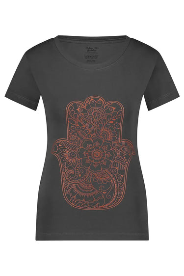 Hamsa Core Yoga-T-Shirt - Ash