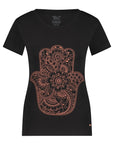 Hamsa Core Yoga Tee - Onyx Black