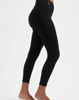 Isara 7/8 Yoga Legging  - Onyx Black