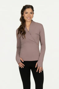 Ishtar Langarm-Yoga-Shirt - Onyx Black