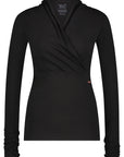 Ishtar Langarm-Yoga-Shirt - Onyx Black