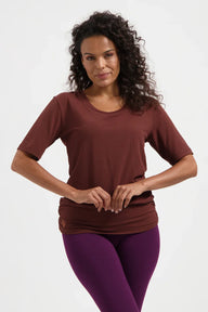 Kami Yoga Tee - Marron