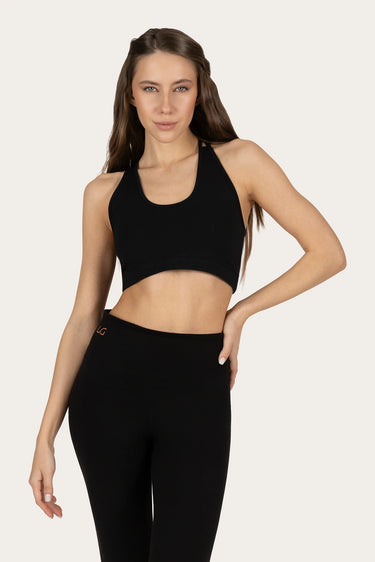 Lyrais Yoga Bra - Onyx Black