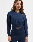 Naya Cropped Yoga Longsleeve - Midnight