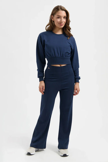 Naya Cropped Yoga Longsleeve - Midnight