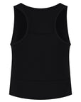Sati Yoga-Croptop - Onyx Black