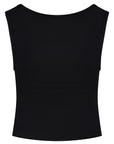Seris Yoga Crop Tank  - Onyx Black