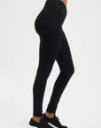 Tara Pocket Yoga Leggings - Onyx Black