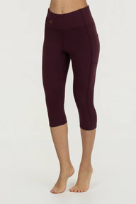 Tara Yoga Capri Legging - Fig