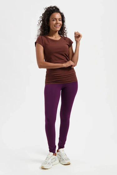 Zefira Yoga Tee - Marron