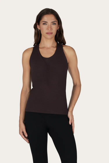 Aina Yoga Top - Coffee