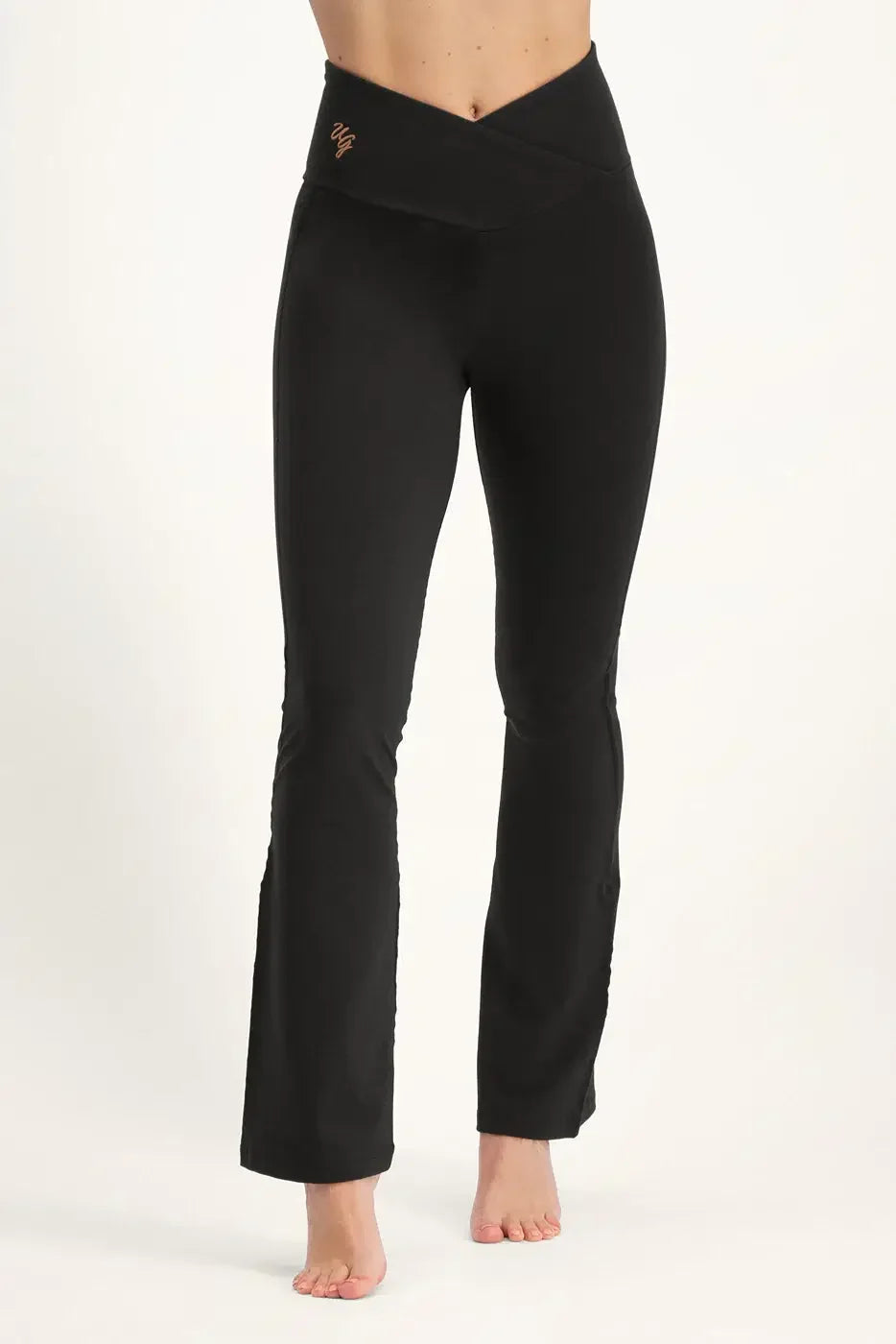 Baogaier meisjes flared legging hoge taille sportlegging lange broek voor 10-11 jaar, zwart Baogaier meisjes flared legging hoge taille sportlegging lange broek voor 10-11 jaar, zwart