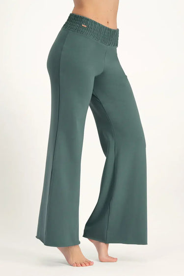 Flow Wide Yoga Pants - Forest