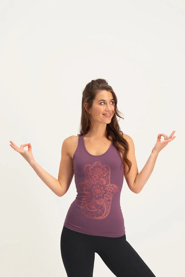 Hamsa Core Yoga Tank - Mauve
