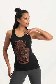 Hamsa Core Yoga Tank - Onyx Black