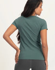 Hamsa Core Yoga Tee - Forest