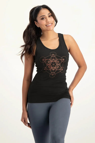 Metatron Core Yoga Tank - Onyx Black
