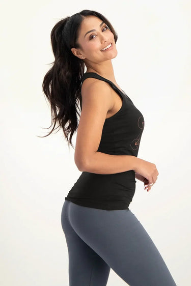 Metatron Core Yoga Tank - Onyx Black